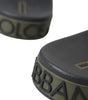 Dolce & Gabbana Multicolor Camouflage Leather Beachwear Men Shoes