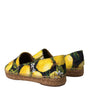 Dolce & Gabbana Multicolor Lemon Slip On Espadrilles Shoes