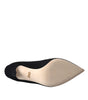 Dolce & Gabbana Black White Embroidery Slip On Boots Shoes