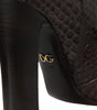 Dolce & Gabbana Brown Exotic Leather Heels High Boots Shoes