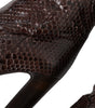 Dolce & Gabbana Brown Exotic Leather Heels High Boots Shoes