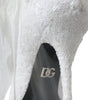 Dolce & Gabbana White Heels Stiletto Knee High Boots Shoes