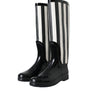 Dolce & Gabbana Black Rubber Knee High Flat Boots Shoes