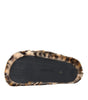 Dolce & Gabbana Brown Tiger Slippers Flats Sandals Shoes
