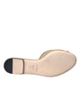 Dolce & Gabbana Beige Logo Pearl Flats Sandals Slides Shoes
