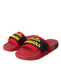 Chaussures plates et sandales Dolce &amp; Gabbana avec logo rouge et noir