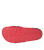 Chaussures plates et sandales Dolce &amp; Gabbana avec logo rouge et noir