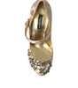 Escarpins Mary Jane Dolce & Gabbana en jacquard doré et cristal