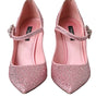 Dolce & Gabbana Pink Strass Crystal Heels Pumps Shoes