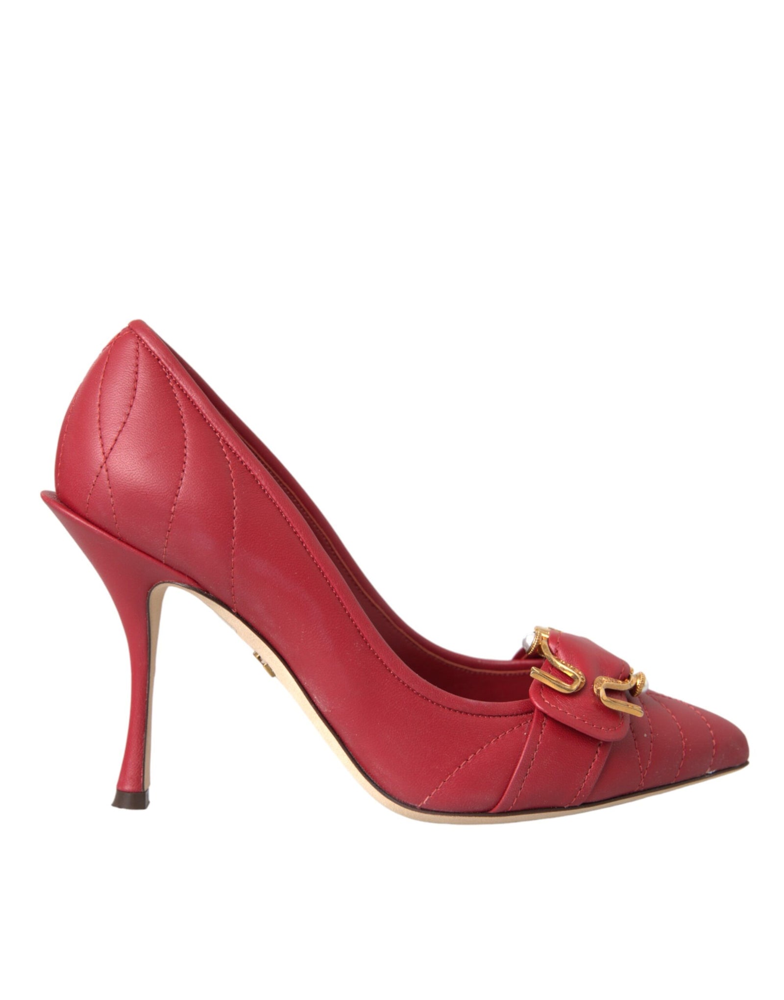 Escarpins à talons en cuir Dolce & Gabbana Red Devotion