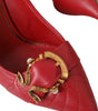 Escarpins à talons en cuir Dolce & Gabbana Red Devotion
