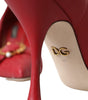 Escarpins à talons en cuir Dolce & Gabbana Red Devotion