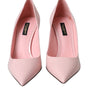 Dolce & Gabbana Light Pink Patent Leather Pumps Heels Shoes