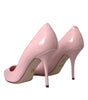 Dolce & Gabbana Light Pink Patent Leather Pumps Heels Shoes