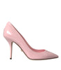 Dolce & Gabbana Light Pink Patent Leather Pumps Heels Shoes