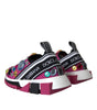 Dolce & Gabbana Pink Sorrento Crystals Sneakers Shoes