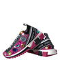 Dolce & Gabbana Pink Sorrento Crystals Sneakers Shoes
