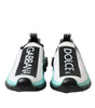 Dolce & Gabbana Black White Blue Slip On Sorrento Sneakers Shoes
