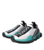 Dolce & Gabbana Black White Blue Slip On Sorrento Sneakers Shoes