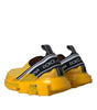 Dolce & Gabbana Yellow Sorrento Slip On Sneakers Women Shoes