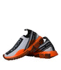 Dolce & Gabbana Black White Orange Slip On Sorrento Sneakers Shoes