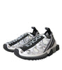 Dolce & Gabbana White Sorrento Crystals Sneakers Shoes
