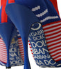 Dolce & Gabbana Red Blue Stretch Sock Style Short Boots Logo Shoes