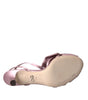 Dolce & Gabbana Pink Keira Crystal Heels Sandals Shoes