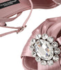 Dolce & Gabbana Pink Keira Crystal Heels Sandals Shoes