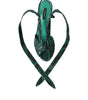 Dolce & Gabbana Green Exotic Leather Heels Sandals Shoes