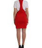 Dolce & Gabbana Red Nylon Stretch Bodycon Sheath Mini Dress