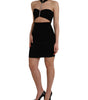Dolce & Gabbana Black Cut Out Sleeveless Bodycon Mini Dress