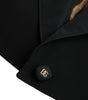 Dolce & Gabbana Black Polyester Puffed Sleeves Cropped Jacket