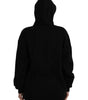 Balenciaga Black Cotton Logo Hooded Pullover Sweatshirt Sweater