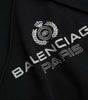 Balenciaga Black Cotton Logo Hooded Pullover Sweatshirt Sweater