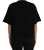 Balenciaga Black Cotton Logo Crew Neck Short Sleeves T-shirt