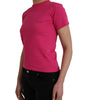 Balenciaga Pink Cotton Crew Neck Short Sleeves Tee T-shirt