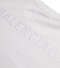 Balenciaga White Cotton Crew Neck Short Sleeves T-shirt