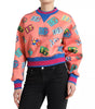 Dolce & Gabbana Salmon Pink Logo Print Sweatshirt Sweater