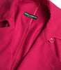 Dolce & Gabbana Dark Pink Double Breasted Trench Coat Jacket