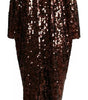 Dolce & Gabbana Multicolor Sequined Long Coat Jaquard Jacket