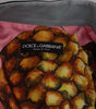 Dolce & Gabbana Blue Button Crystal Embellished Cotton Jacket