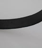 Dolce & Gabbana Black Velvet Leather Silver Buckle Belt