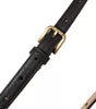 Dolce & Gabbana Dark Brown Leather Gold Metal Buckle Women Belt