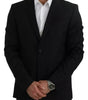 Blazer slim en laine noire Dolce &amp; Gabbana