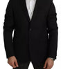 Blazer slim en laine noire Dolce &amp; Gabbana