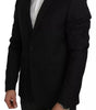 Blazer slim en laine noire Dolce &amp; Gabbana