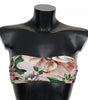 Haut de bikini de plage à imprimé floral rose Dolce &amp; Gabbana