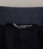 Blazer slim en laine stretch bleue Dolce &amp; Gabbana