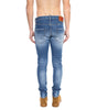 Dsquared² Blue Cotton Men's Distressed Jean